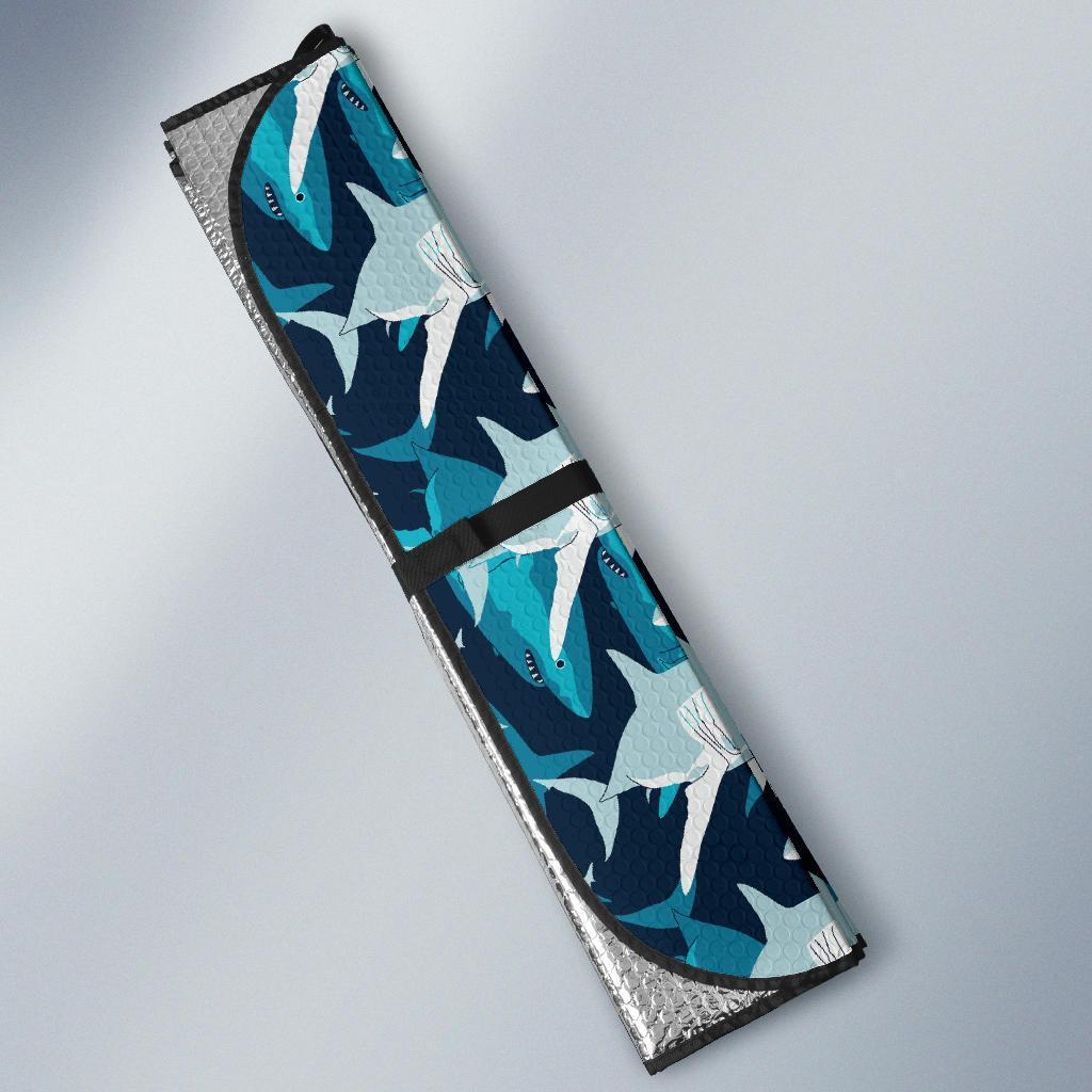 Shark Design Print Car Sun Shade For Windshield