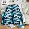 Shark Design Print Fleece Blanket