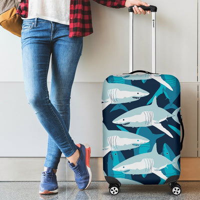 Shark Design Print Luggage Cover Protector
