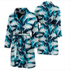 Shark Design Print Men Bath Robe-JTAMIGO.COM