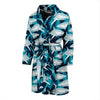 Shark Design Print Men Bath Robe-JTAMIGO.COM