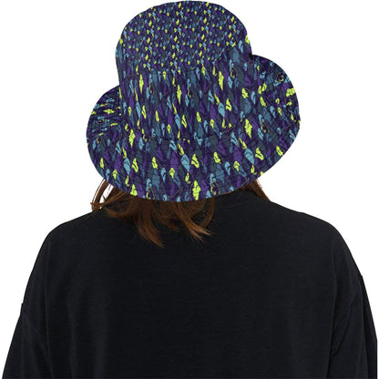 Shark Neon color Print Unisex Bucket Hat