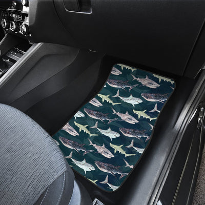 Shark Pattern Print Car Floor Mats