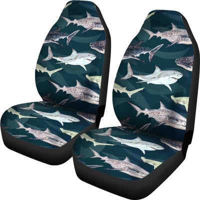 Shark Pattern Print Universal Fit Car Seat Covers
