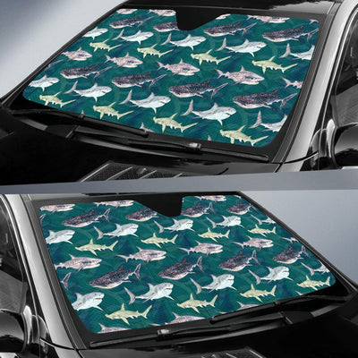 Shark Style Print Car Sun Shade For Windshield