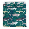 Shark Style Print Duvet Cover Bedding Set