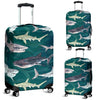 Shark Style Print Luggage Cover Protector