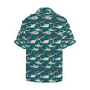 Shark Style Print Men Aloha Hawaiian Shirt