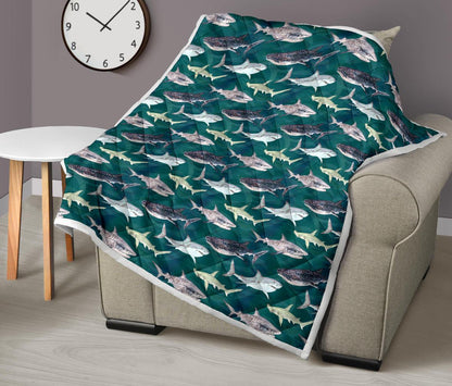 Shark Style Print Premium Quilt-JTAMIGO.COM