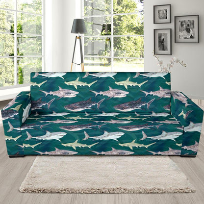 Shark Style Print Sofa Slipcover-JTAMIGO.COM