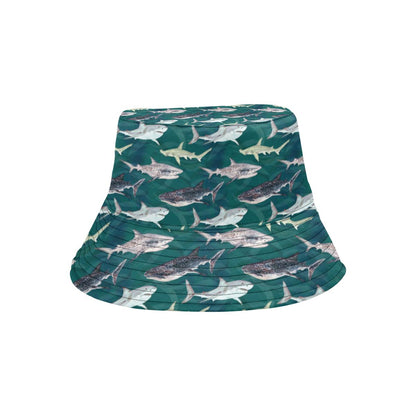 Shark Style Print Unisex Bucket Hat