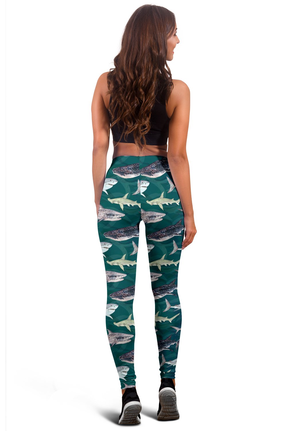 Shark Style Print Women Leggings