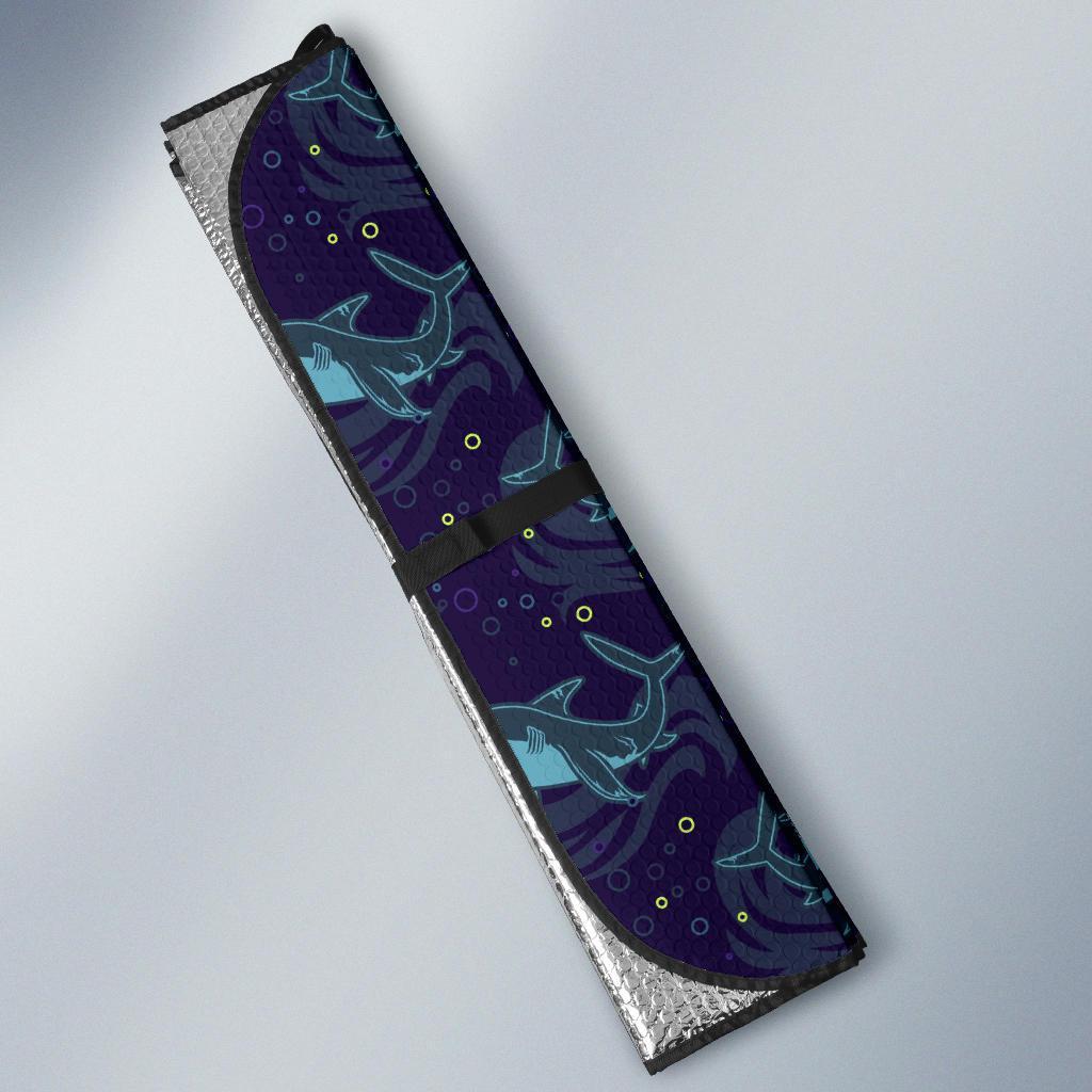 Shark Themed Print Car Sun Shade For Windshield