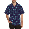 Shark Themed Print Men Aloha Hawaiian Shirt