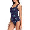 Shark Themed Print One Piece Swimsuit-JTAMIGO.COM