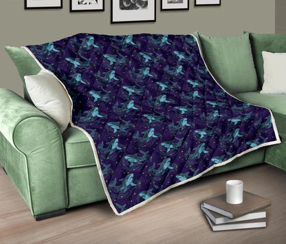 Shark Themed Print Premium Quilt-JTAMIGO.COM