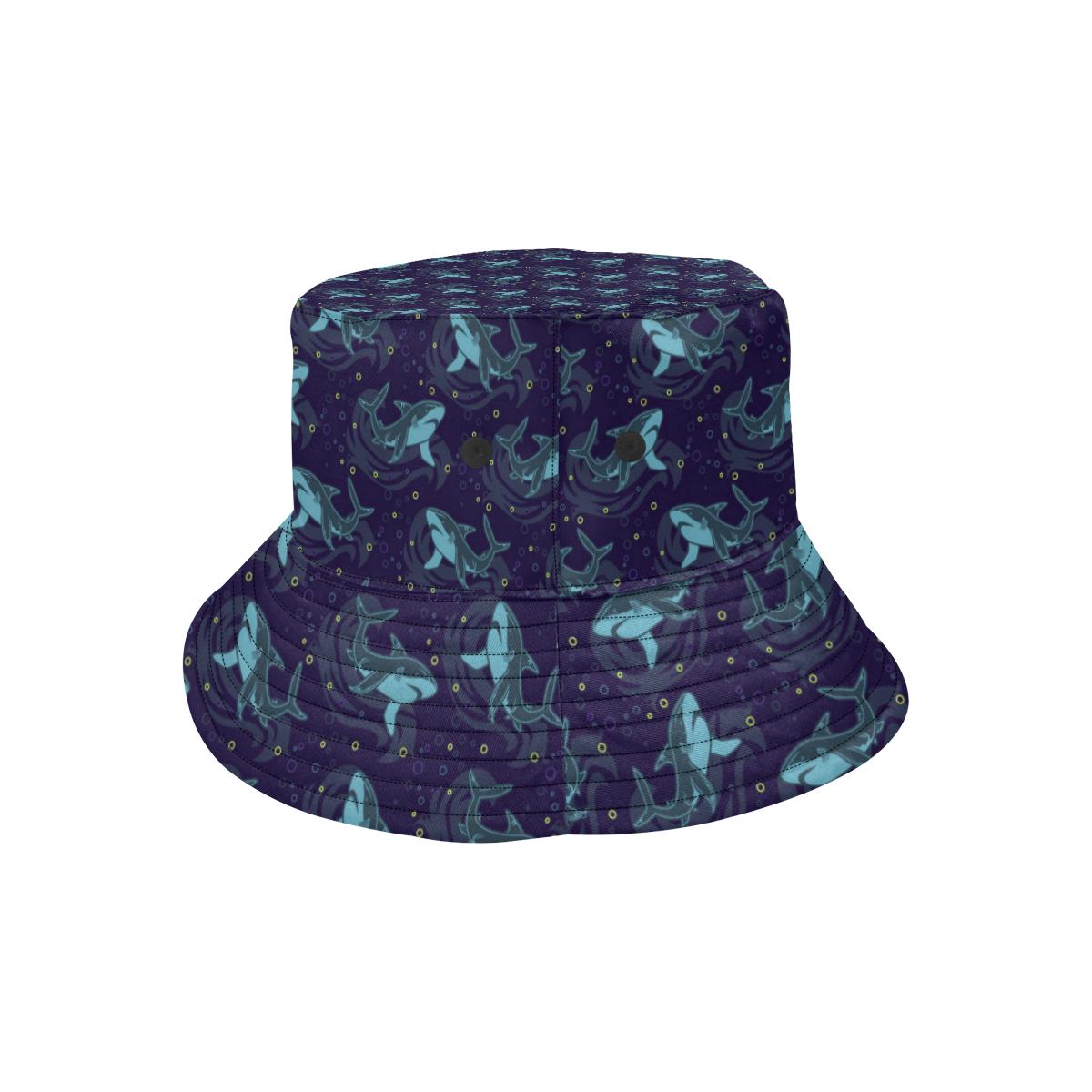 Shark Themed Print Unisex Bucket Hat