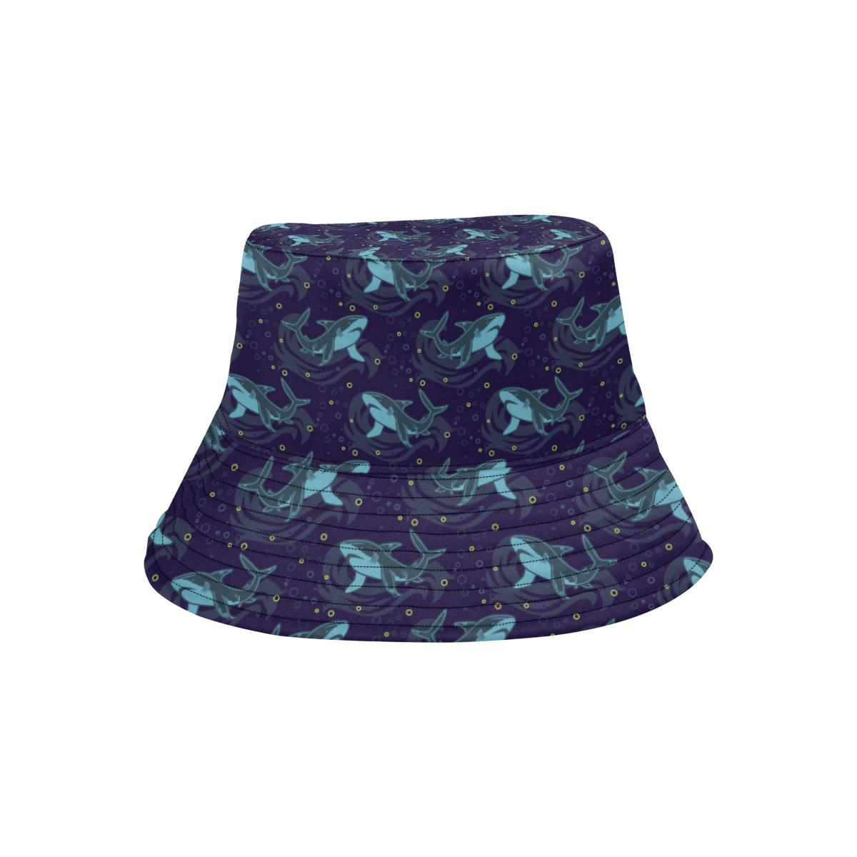 Shark Themed Print Unisex Bucket Hat