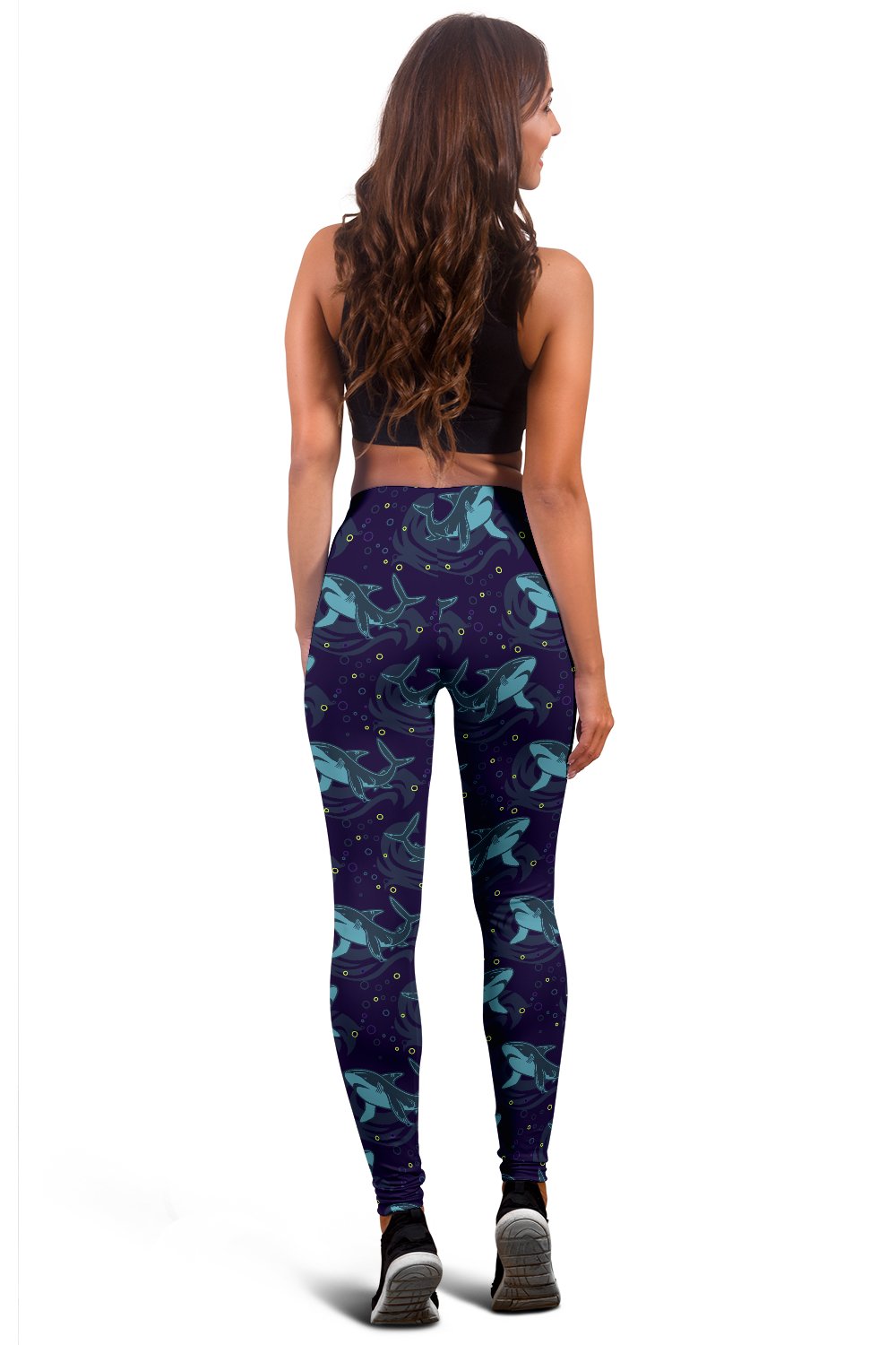 Shark Themed Print Women Leggings