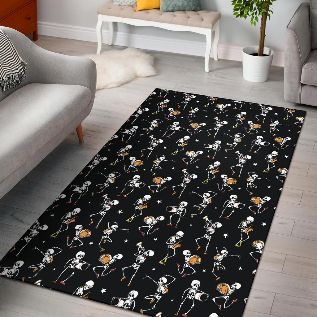Skeleton Dance Print Area Rugs-JTAMIGO.COM