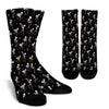 Skeleton Dance Print Crew Socks