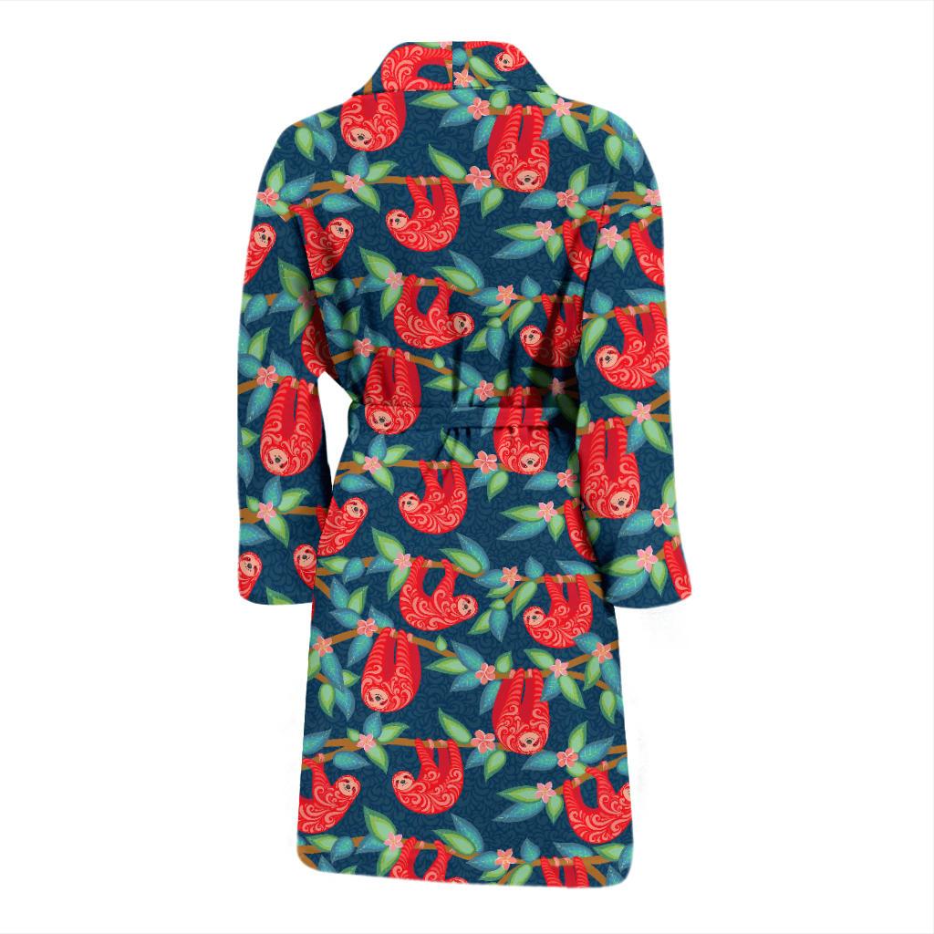 Skeleton Dance Print Men Bath Robe-JTAMIGO.COM