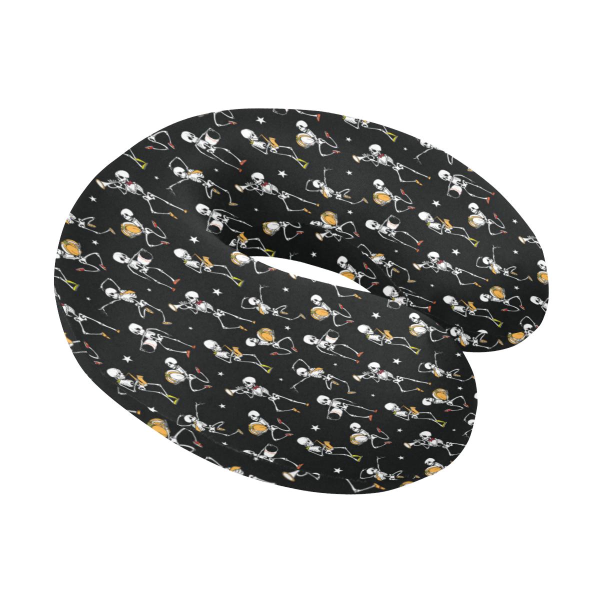 Skeleton Dance Print U-Shaped Travel Neck Pillow-JTAMIGO.COM
