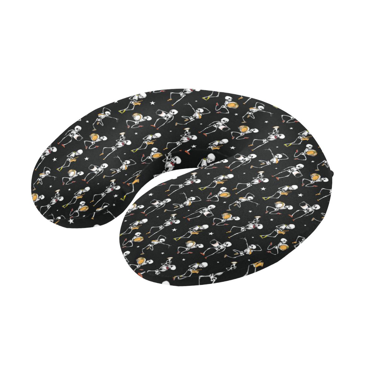 Skeleton Dance Print U-Shaped Travel Neck Pillow-JTAMIGO.COM