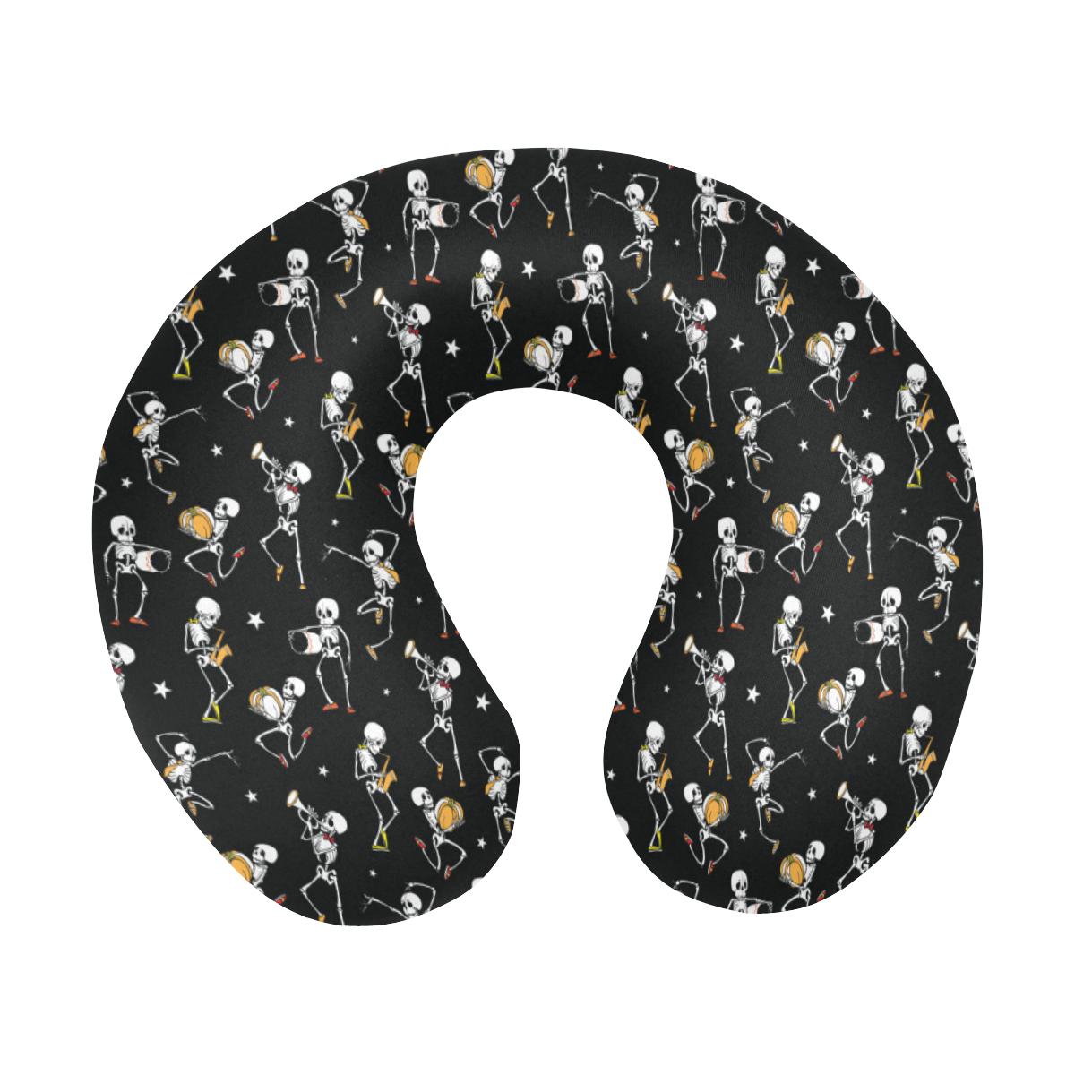 Skeleton Dance Print U-Shaped Travel Neck Pillow-JTAMIGO.COM