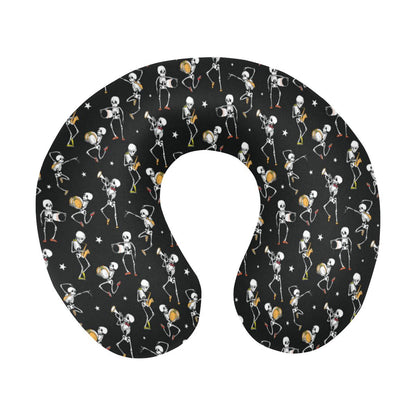 Skeleton Dance Print U-Shaped Travel Neck Pillow-JTAMIGO.COM