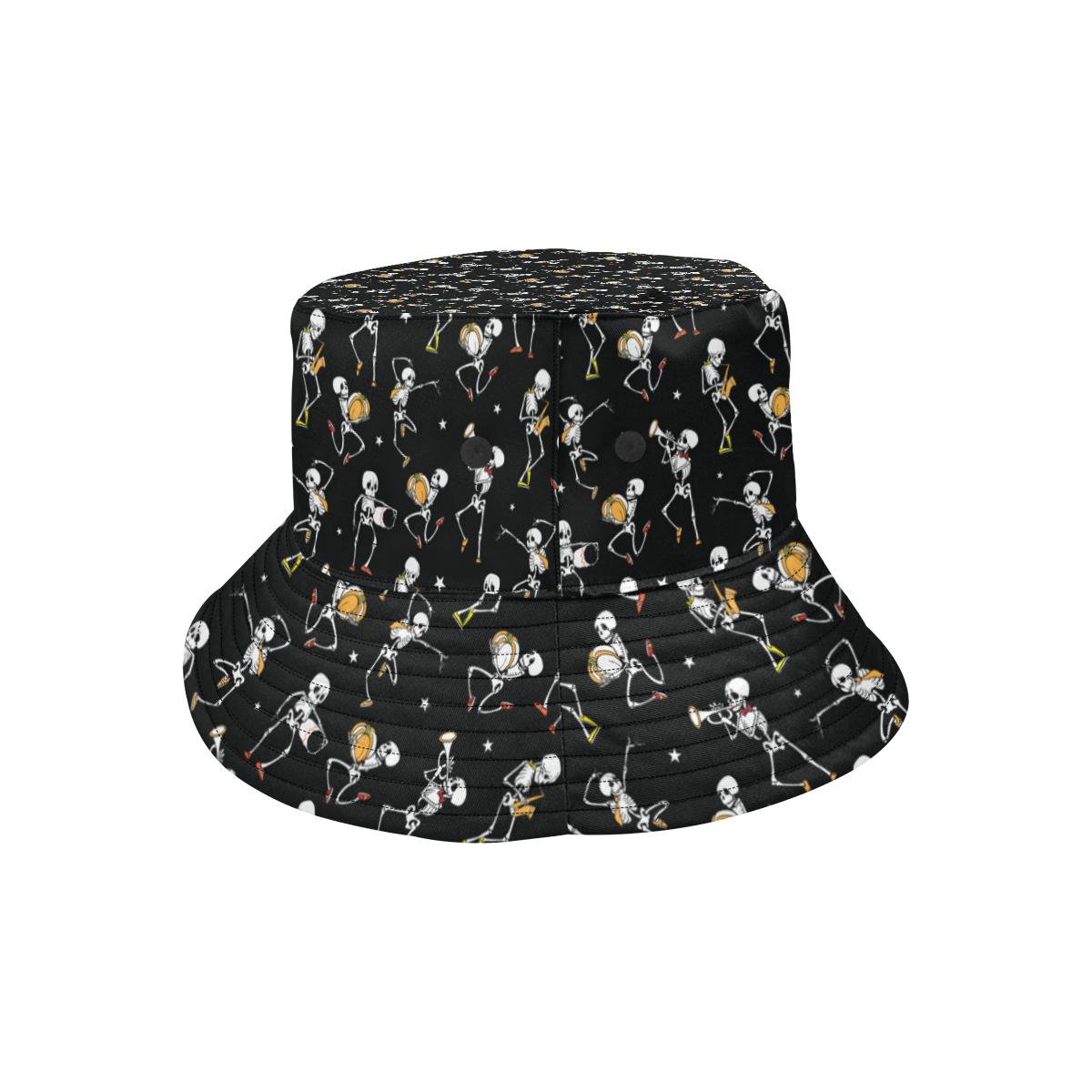 Skeleton Dance Print Unisex Bucket Hat