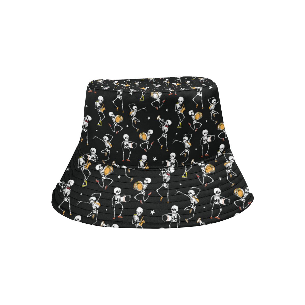 Skeleton Dance Print Unisex Bucket Hat