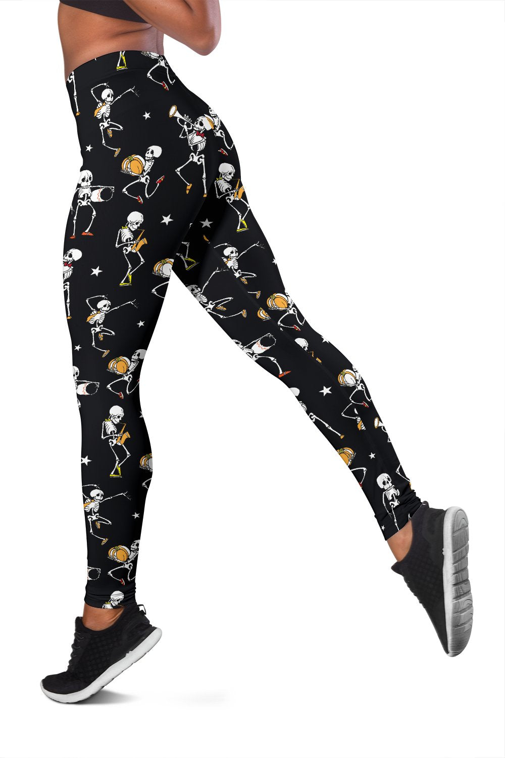 Skeleton Dance Print Women Leggings