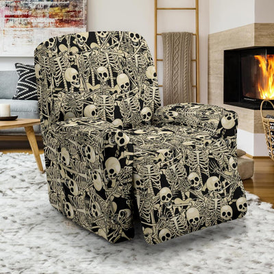 Skeleton Design Print Recliner Slipcover-JTAMIGO.COM