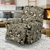 Skeleton Design Print Recliner Slipcover-JTAMIGO.COM