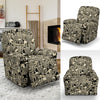 Skeleton Design Print Recliner Slipcover-JTAMIGO.COM