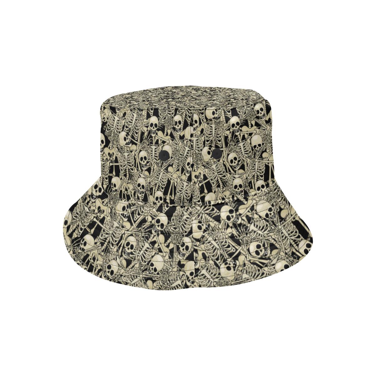 Skeleton Design Print Unisex Bucket Hat