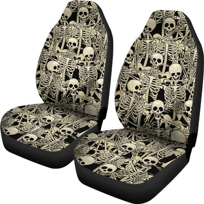 Skeleton Design Print Universal Fit Car Seat Covers