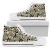 Skeleton Design Print Women High Top Shoes