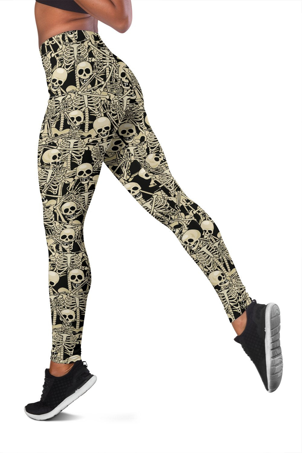 Skeleton Design Print Women Leggings
