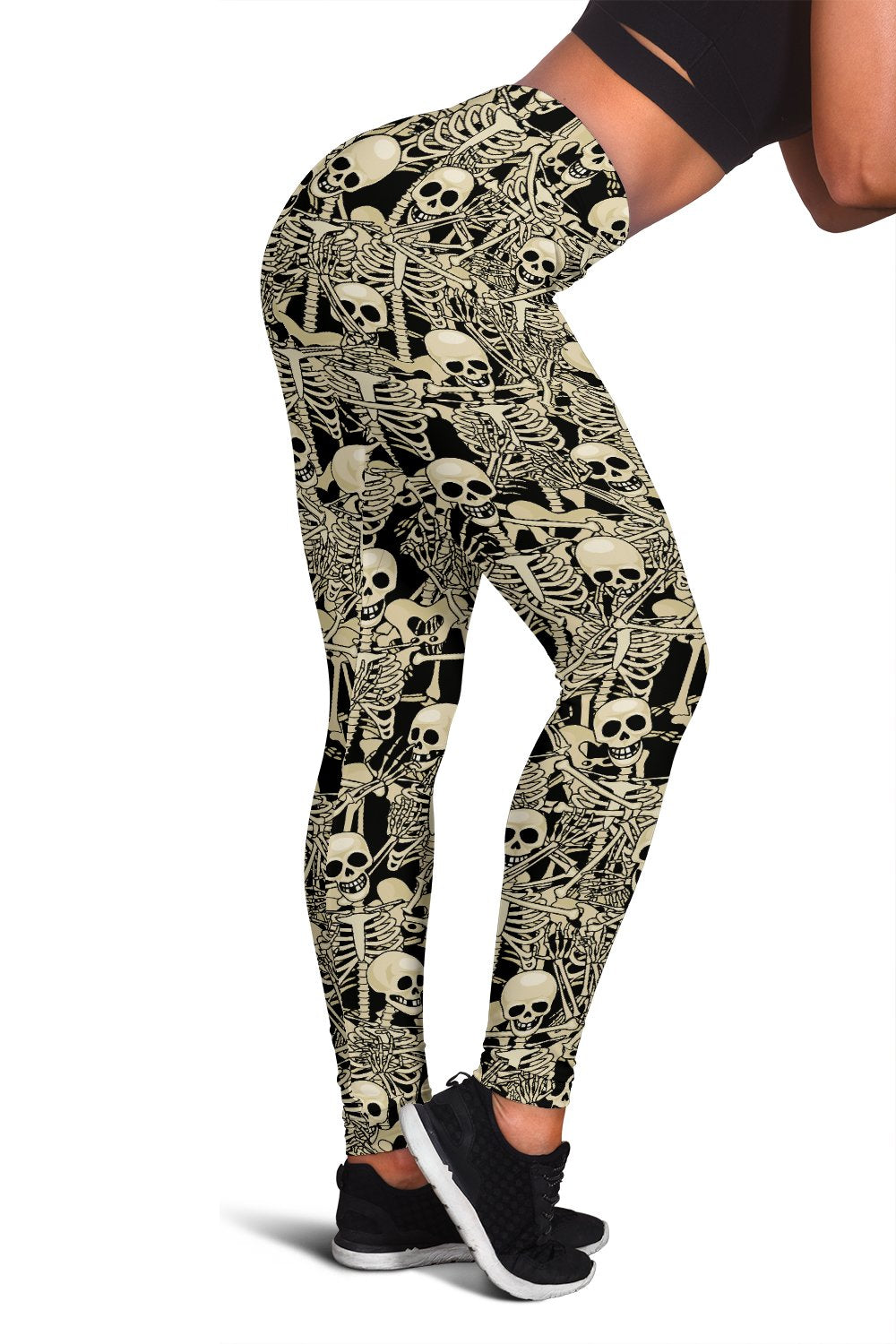 Skeleton Design Print Women Leggings