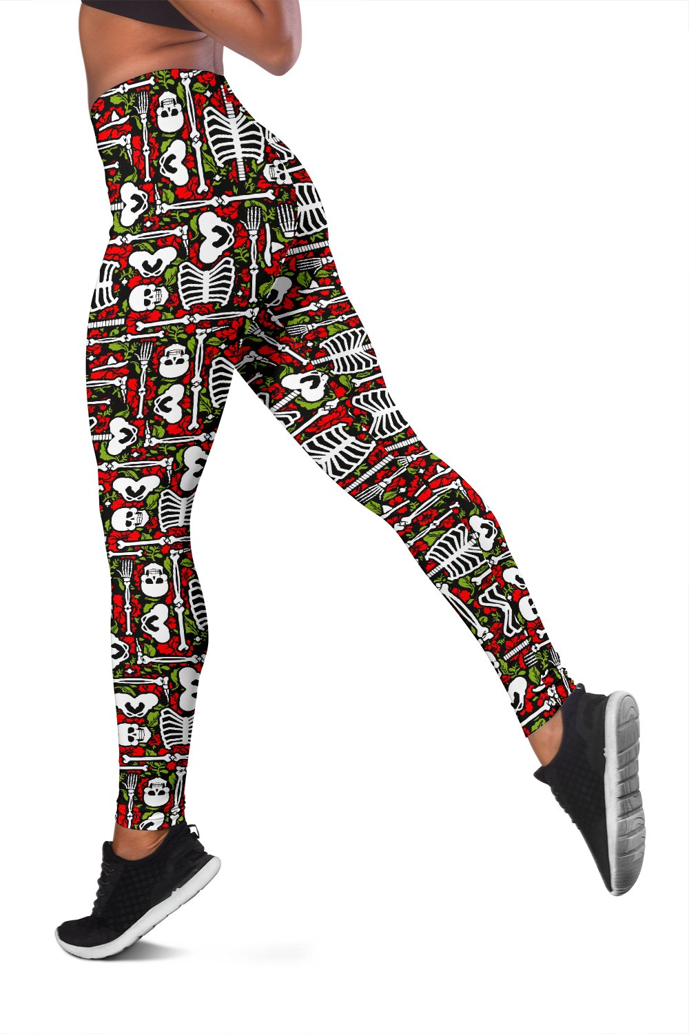 Skeleton Pattern Print Women Leggings