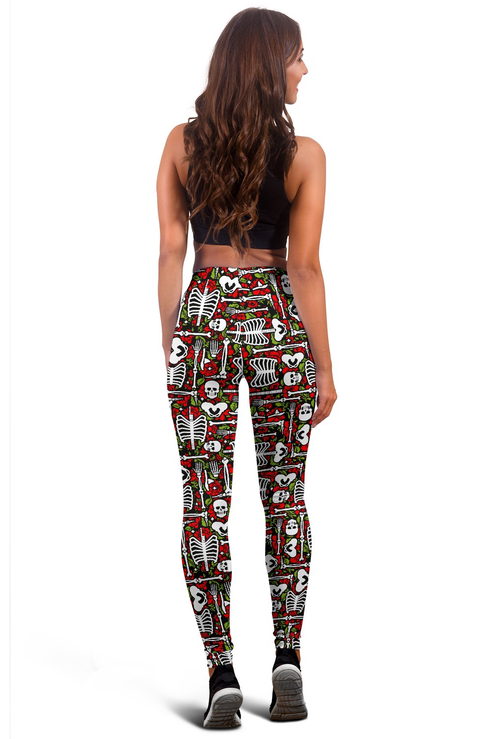 Skeleton Pattern Print Women Leggings