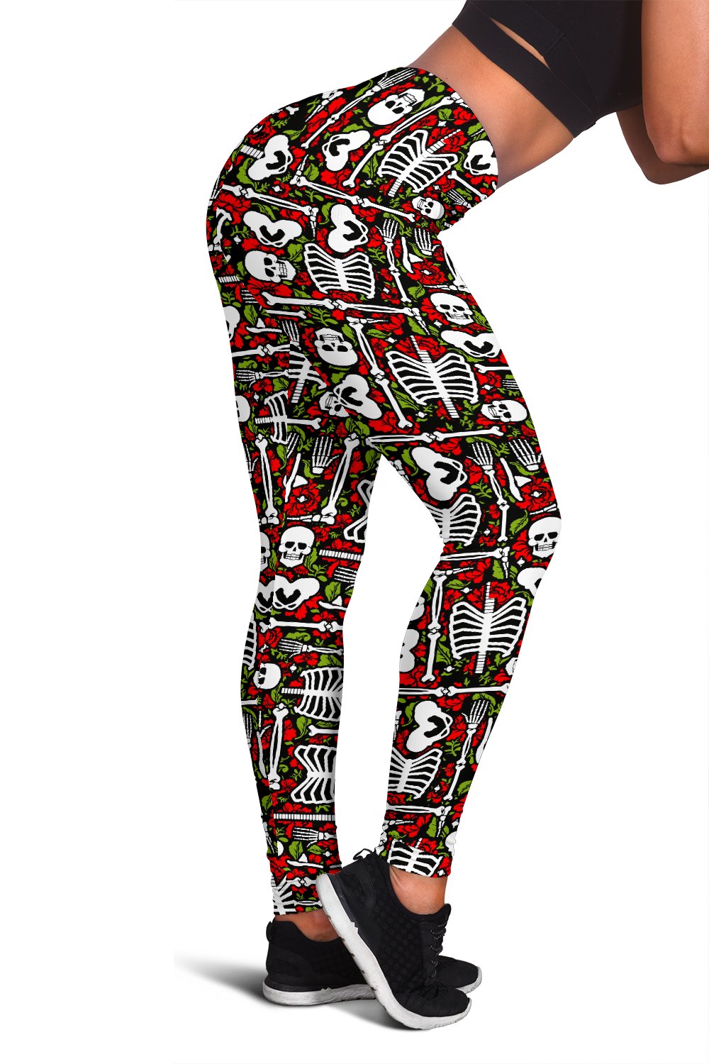 Skeleton Pattern Print Women Leggings