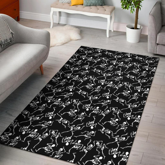 Skeleton Style Print Area Rugs-JTAMIGO.COM