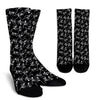 Skeleton Style Print Crew Socks
