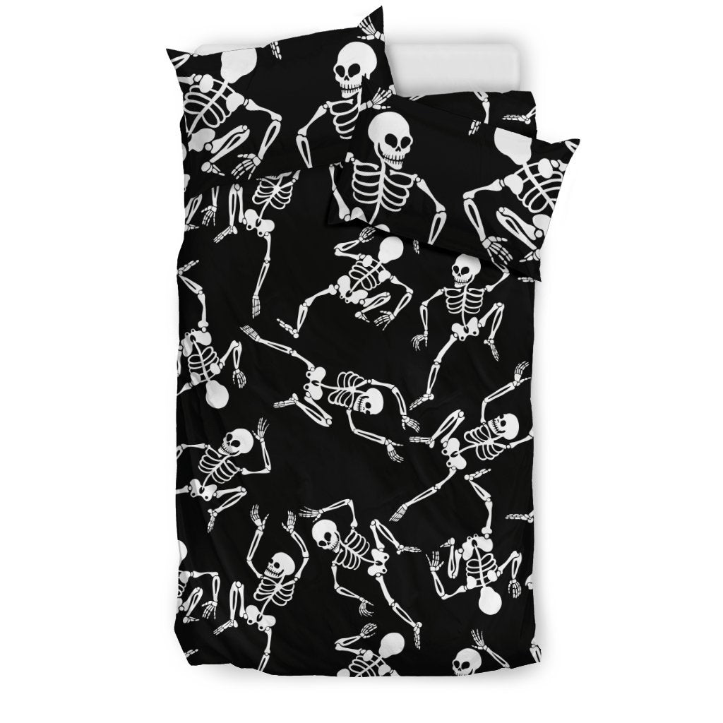 Skeleton Style Print Duvet Cover Bedding Set