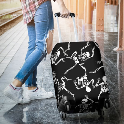 Skeleton Style Print Luggage Cover Protector