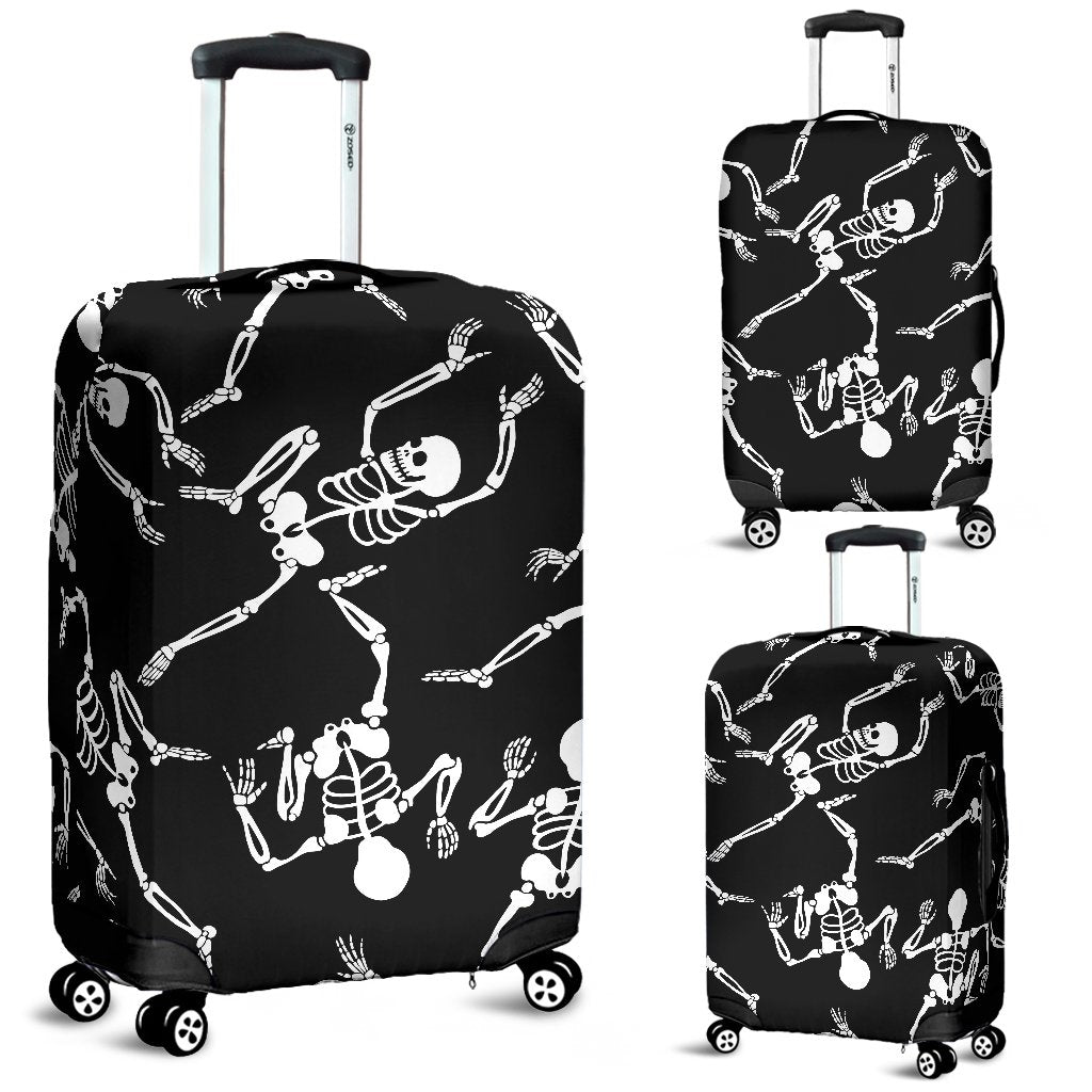 Skeleton Style Print Luggage Cover Protector