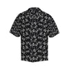 Skeleton Style Print Men Aloha Hawaiian Shirt